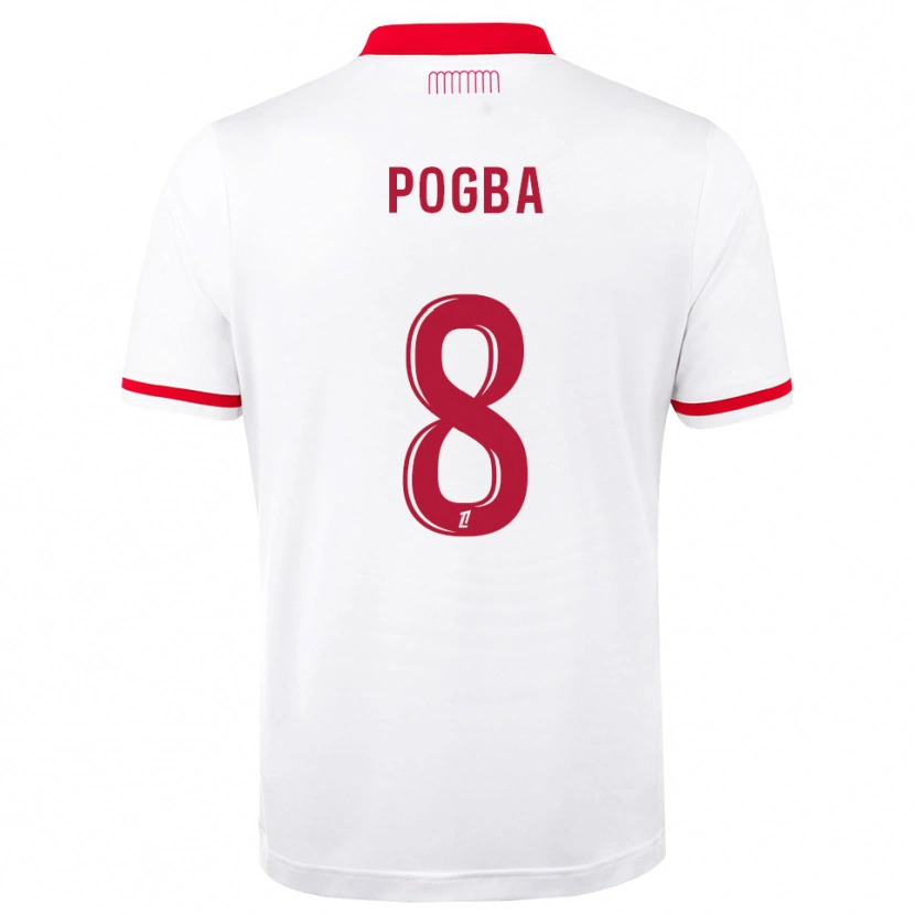 Danxen Pánské Paul Pogba #8 Červená Bílá Domů Hráčské Dresy 2026/27 Dres