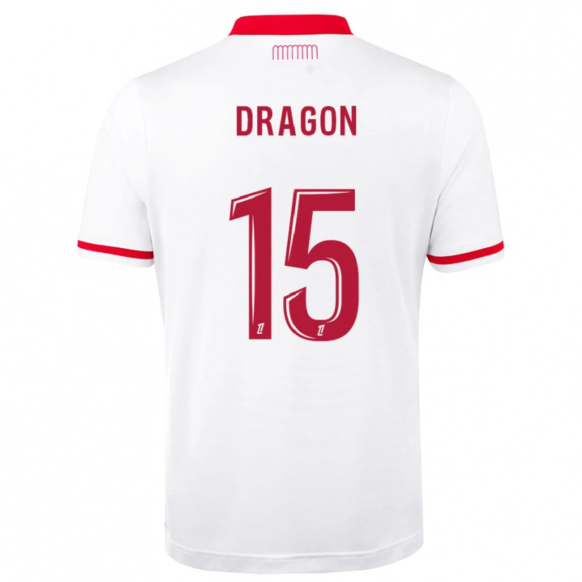 Danxen Pánské Clément Dragon #15 Červená Bílá Domů Hráčské Dresy 2026/27 Dres