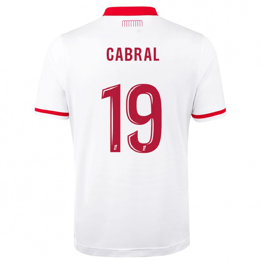 Danxen Pánské Pape Cabral #19 Červená Bílá Domů Hráčské Dresy 2026/27 Dres