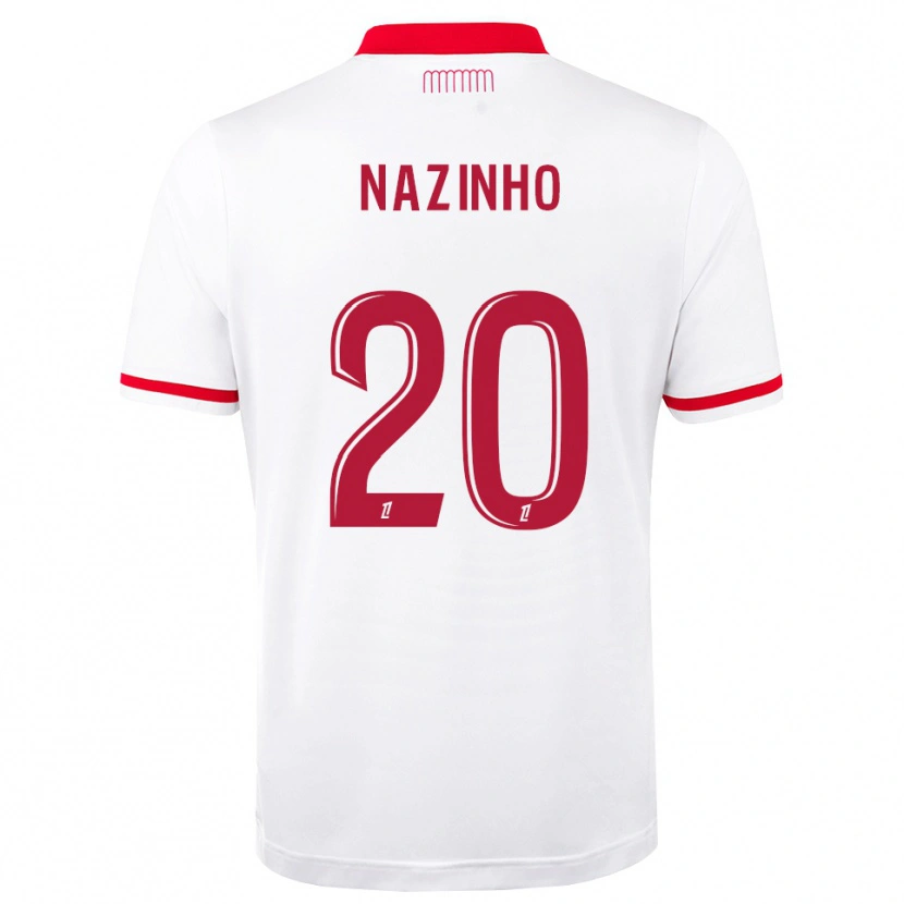 Danxen Pánské Flávio Basilua Jacinto Dos Nazinho #20 Červená Bílá Domů Hráčské Dresy 2026/27 Dres