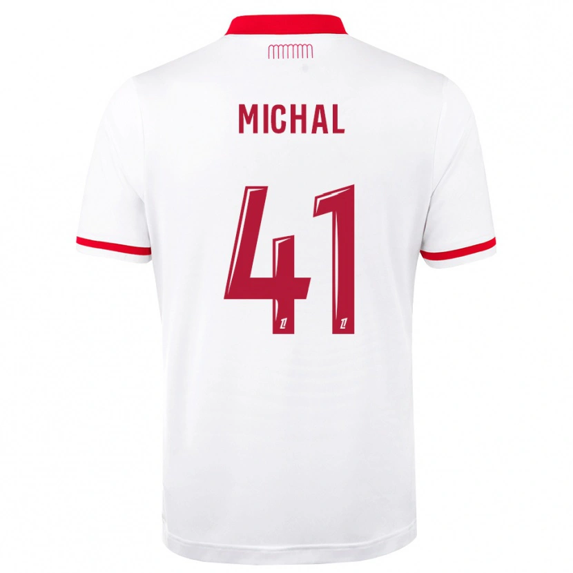 Danxen Pánské Lucas Michal #41 Červená Bílá Domů Hráčské Dresy 2026/27 Dres