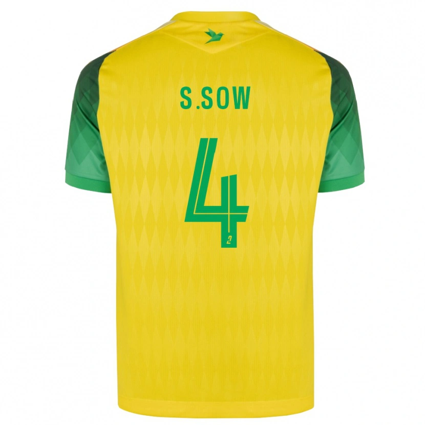 Danxen Pánské Saïdou Sow #4 Žlutá Zelená Červená Domů Hráčské Dresy 2026/27 Dres