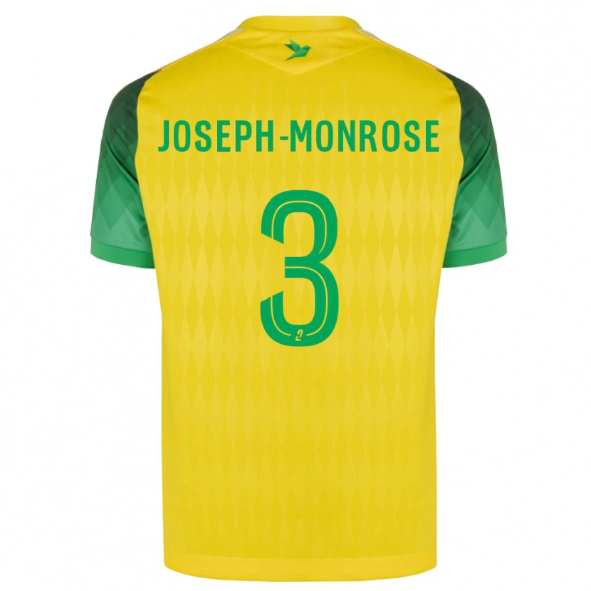 Danxen Pánské Florian Joseph-Monrose #3 Žlutá Zelená Červená Domů Hráčské Dresy 2026/27 Dres