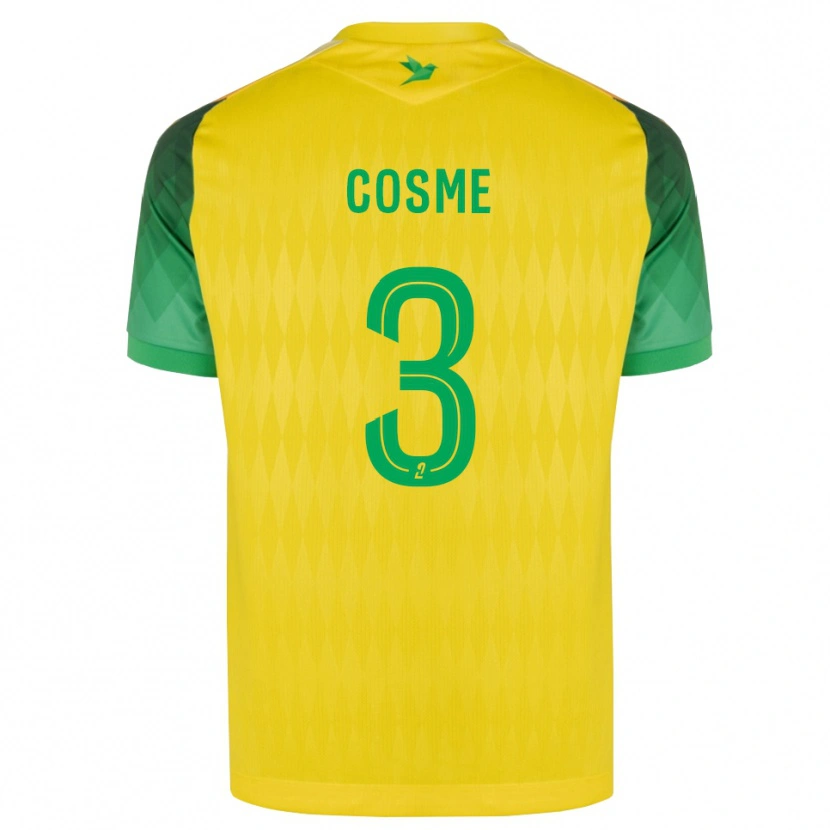 Danxen Pánské Caitlin Cosme #3 Žlutá Zelená Červená Domů Hráčské Dresy 2026/27 Dres
