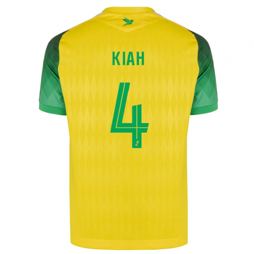 Danxen Pánské Emmanuel Kiah #4 Žlutá Zelená Červená Domů Hráčské Dresy 2026/27 Dres