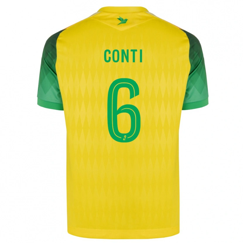 Danxen Pánské Alexandre Conti #6 Žlutá Zelená Červená Domů Hráčské Dresy 2026/27 Dres