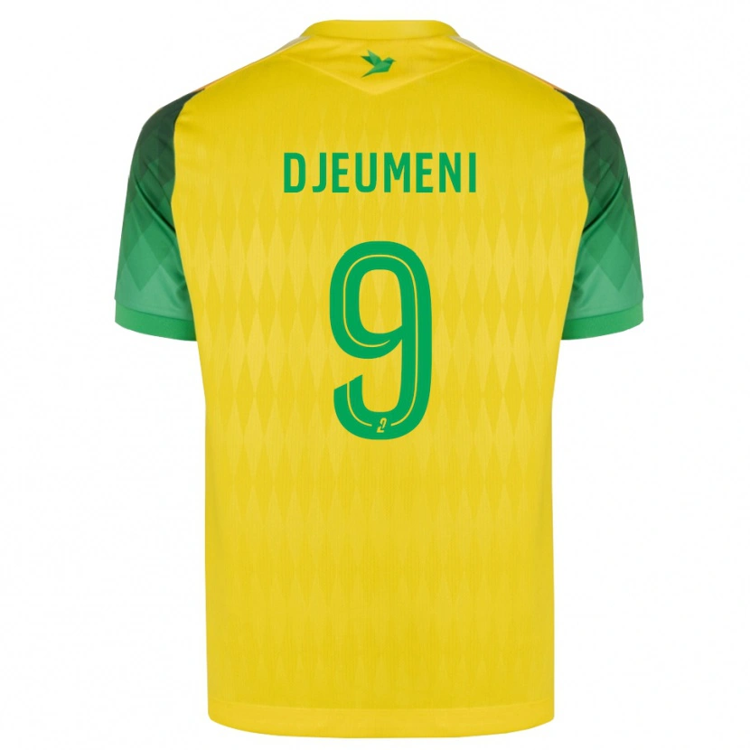 Danxen Pánské Kevy Djeumeni #9 Žlutá Zelená Červená Domů Hráčské Dresy 2026/27 Dres
