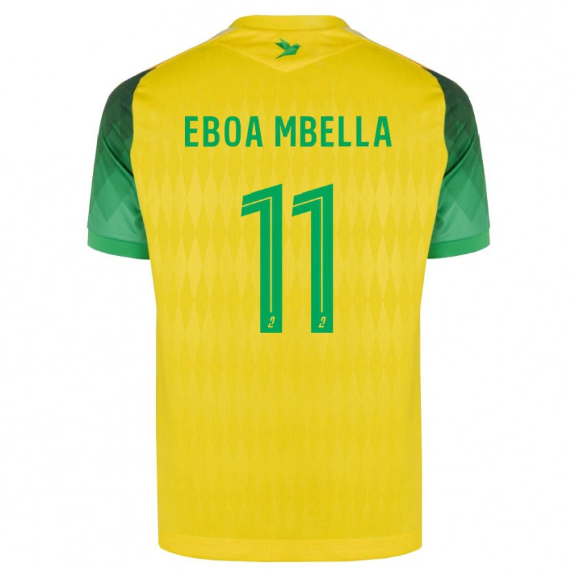 Danxen Pánské Eden Eboa Mbella #11 Žlutá Zelená Červená Domů Hráčské Dresy 2026/27 Dres