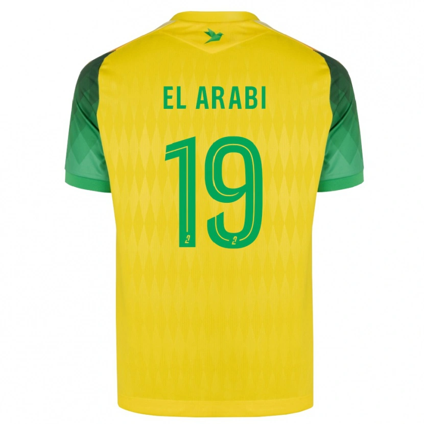 Danxen Pánské Youssef El Arabi #19 Žlutá Zelená Červená Domů Hráčské Dresy 2026/27 Dres