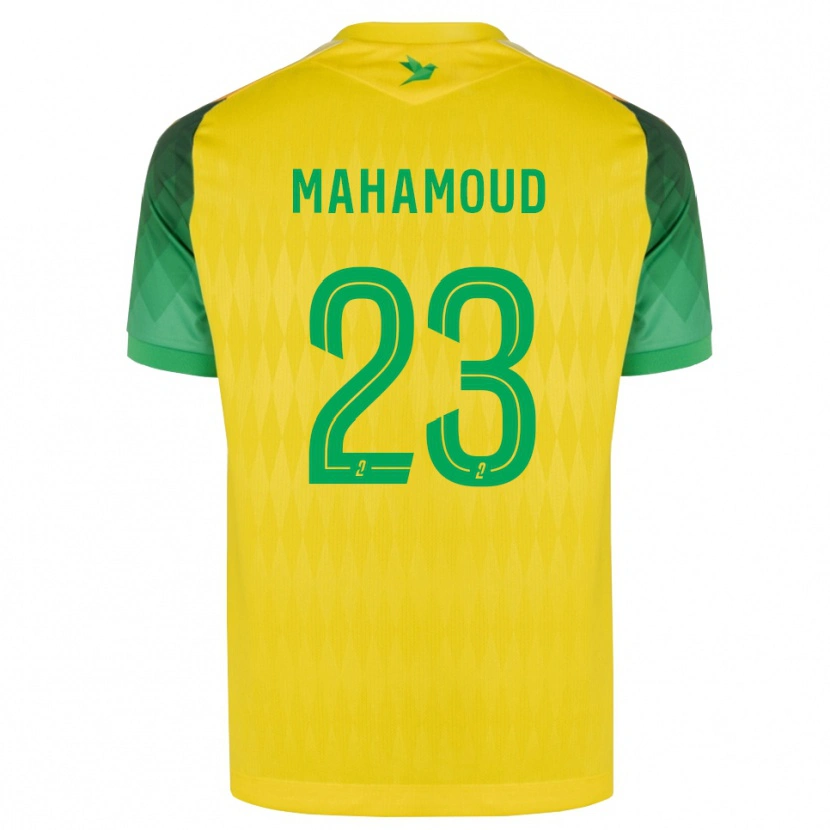 Danxen Pánské Adel Mahamoud #23 Žlutá Zelená Červená Domů Hráčské Dresy 2026/27 Dres