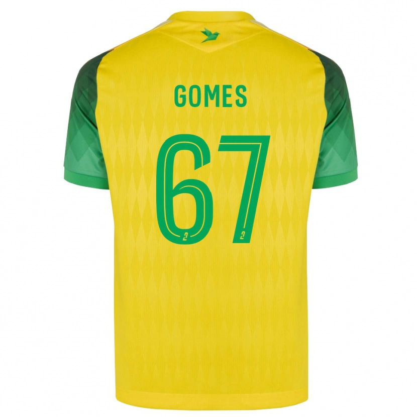 Danxen Pánské Malang Gomes #67 Žlutá Zelená Červená Domů Hráčské Dresy 2026/27 Dres