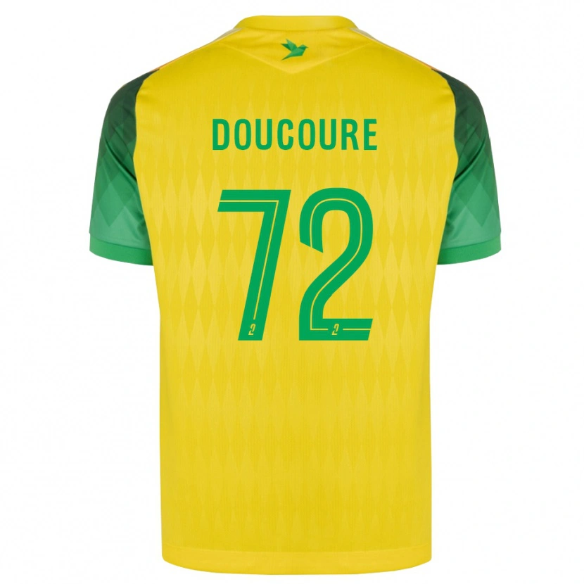 Danxen Pánské Sékou Doucouré #72 Žlutá Zelená Červená Domů Hráčské Dresy 2026/27 Dres