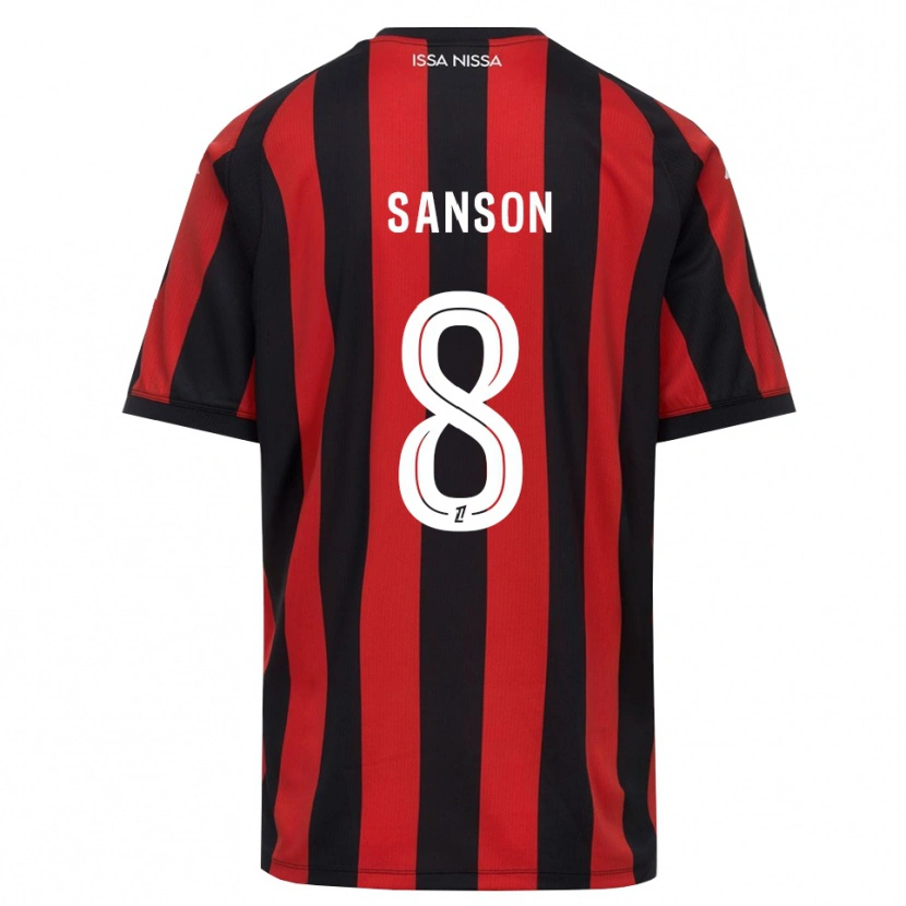 Danxen Pánské Morgan Sanson #8 Červená Černá Bílá Domů Hráčské Dresy 2026/27 Dres