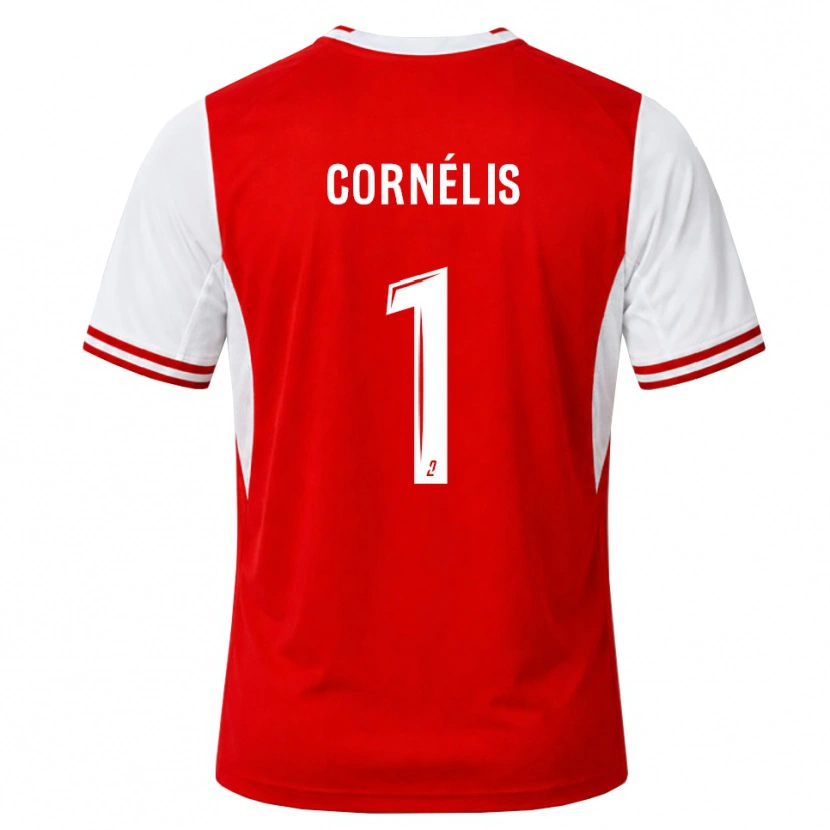 Danxen Pánské Aristide Cornélis #1 Červená Bílá Domů Hráčské Dresy 2026/27 Dres