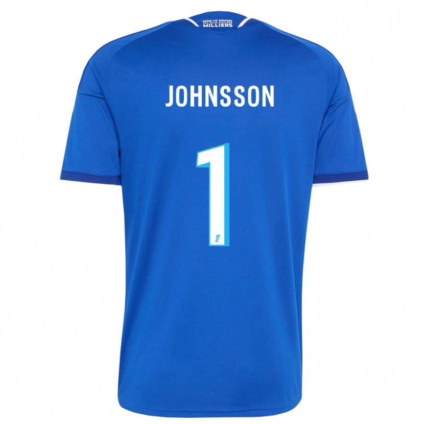 Danxen Pánské Karl-Johan Johnsson #1 Královská Modř Bílá Domů Hráčské Dresy 2026/27 Dres