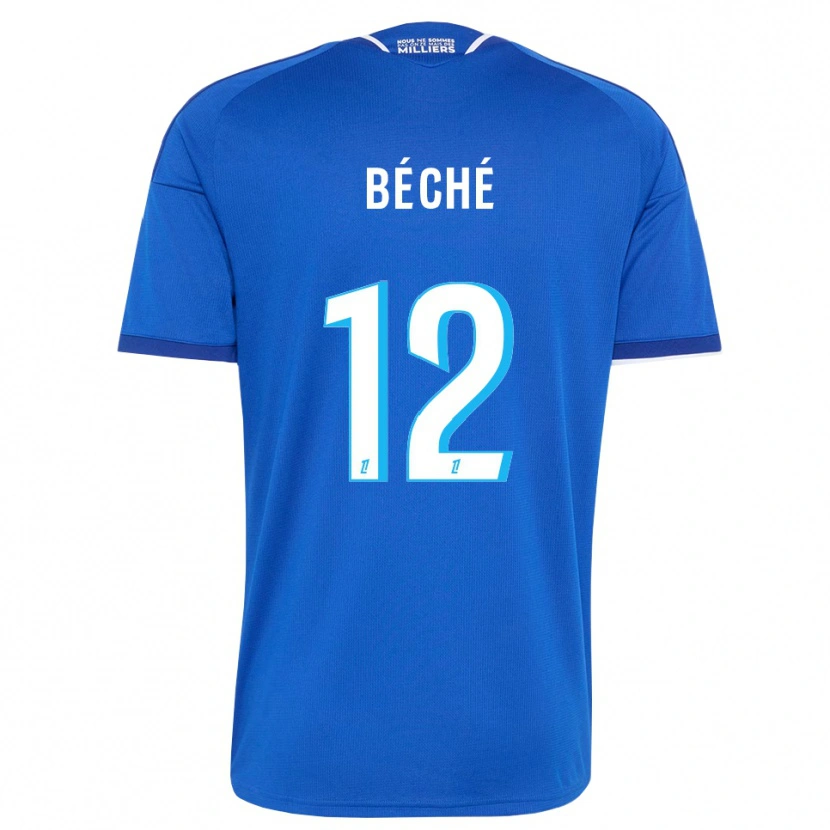 Danxen Pánské Amandine Béché #12 Královská Modř Bílá Domů Hráčské Dresy 2026/27 Dres