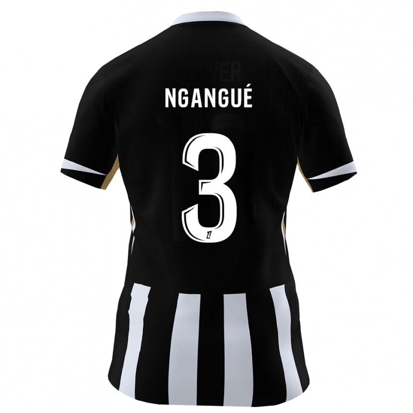 Danxen Pánské Maurice Ngangué #3 Černá Modrá Domů Hráčské Dresy 2026/27 Dres