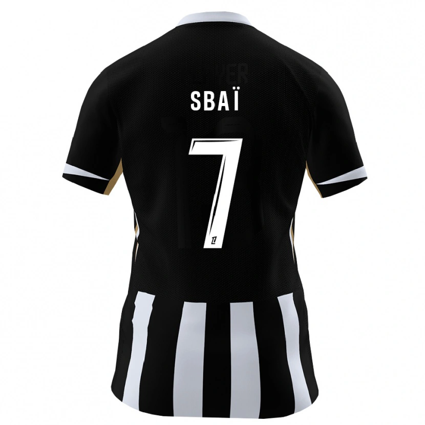 Danxen Pánské Amine Sbaï #7 Černá Modrá Domů Hráčské Dresy 2026/27 Dres