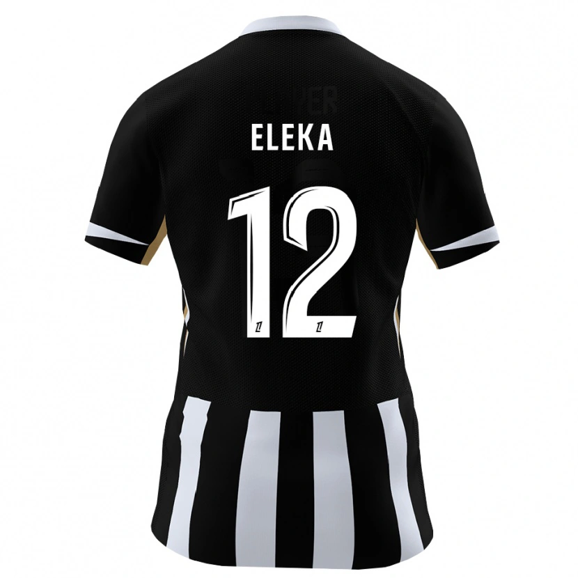 Danxen Pánské Nathan Eleka #12 Černá Modrá Domů Hráčské Dresy 2026/27 Dres