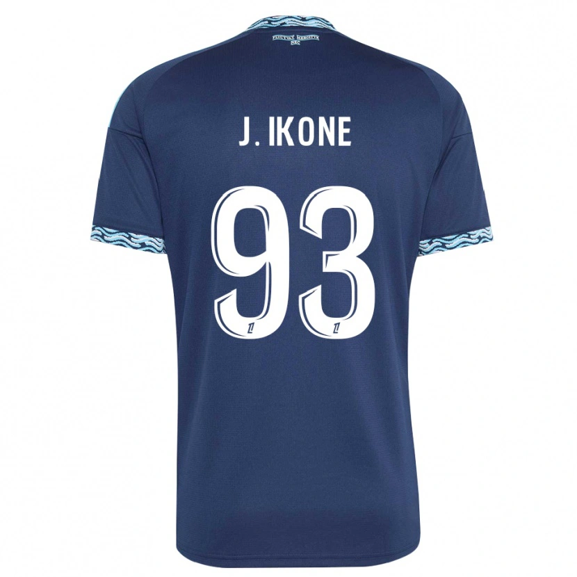 Danxen Pánské Jonathan Ikoné #93 Ocelově Modrá Bílá Domů Hráčské Dresy 2026/27 Dres