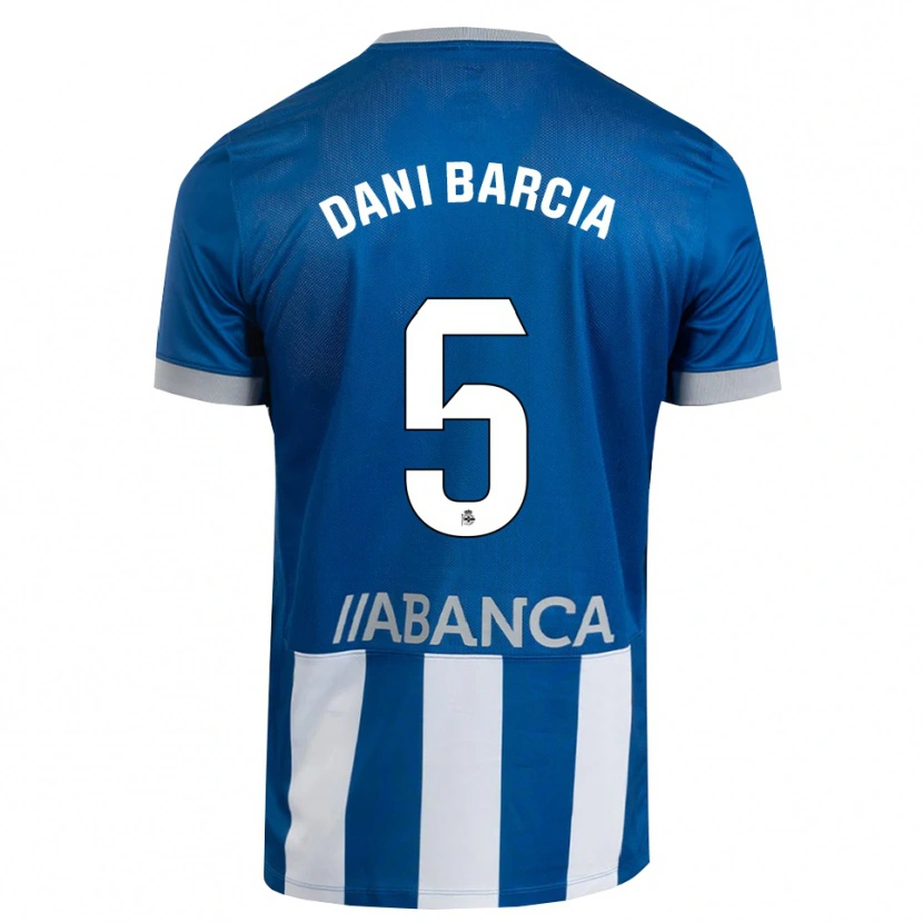 Danxen Pánské Dani Barcia #5 Modrá Šedá Bílá Domů Hráčské Dresy 2026/27 Dres