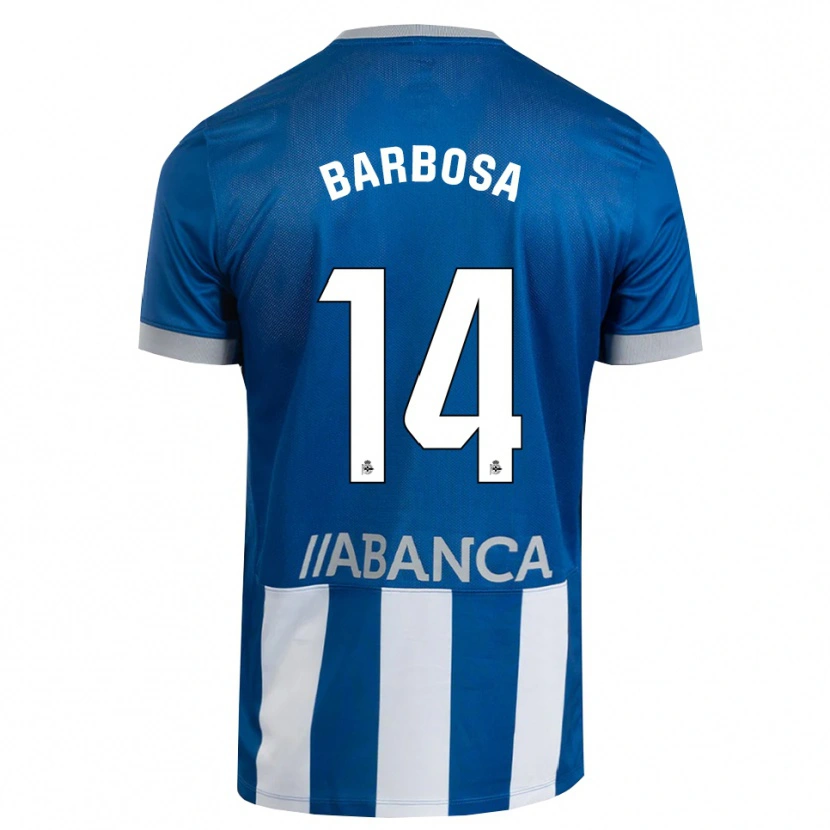 Danxen Pánské Justino Barbosa #14 Modrá Šedá Bílá Domů Hráčské Dresy 2026/27 Dres