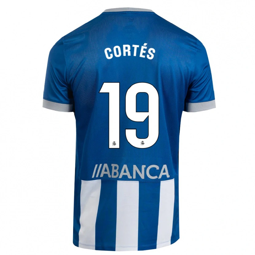 Danxen Pánské Pablo Cortés #19 Modrá Šedá Bílá Domů Hráčské Dresy 2026/27 Dres