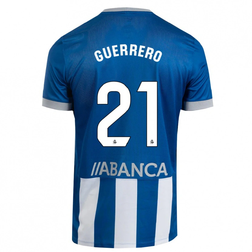 Danxen Pánské Adrián Guerrero #21 Modrá Šedá Bílá Domů Hráčské Dresy 2026/27 Dres