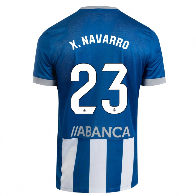 Danxen Pánské Ximo Navarro #23 Modrá Šedá Bílá Domů Hráčské Dresy 2026/27 Dres