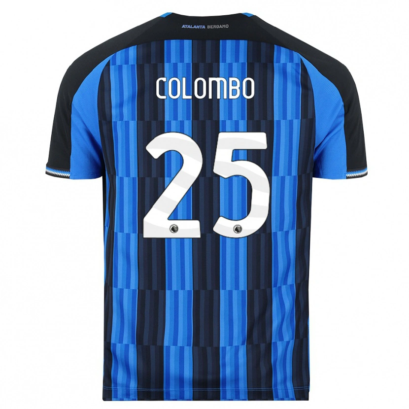 Danxen Pánské Matteo Colombo #25 Modrá Černá Červená Domů Hráčské Dresy 2026/27 Dres