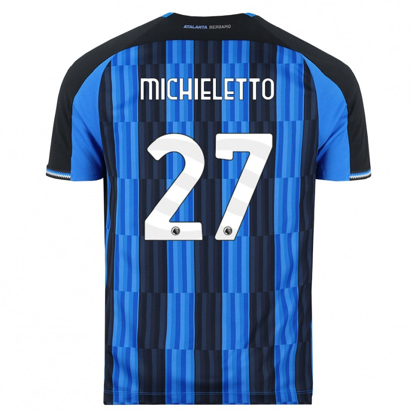 Danxen Pánské Andrea Michieletto #27 Modrá Černá Červená Domů Hráčské Dresy 2026/27 Dres