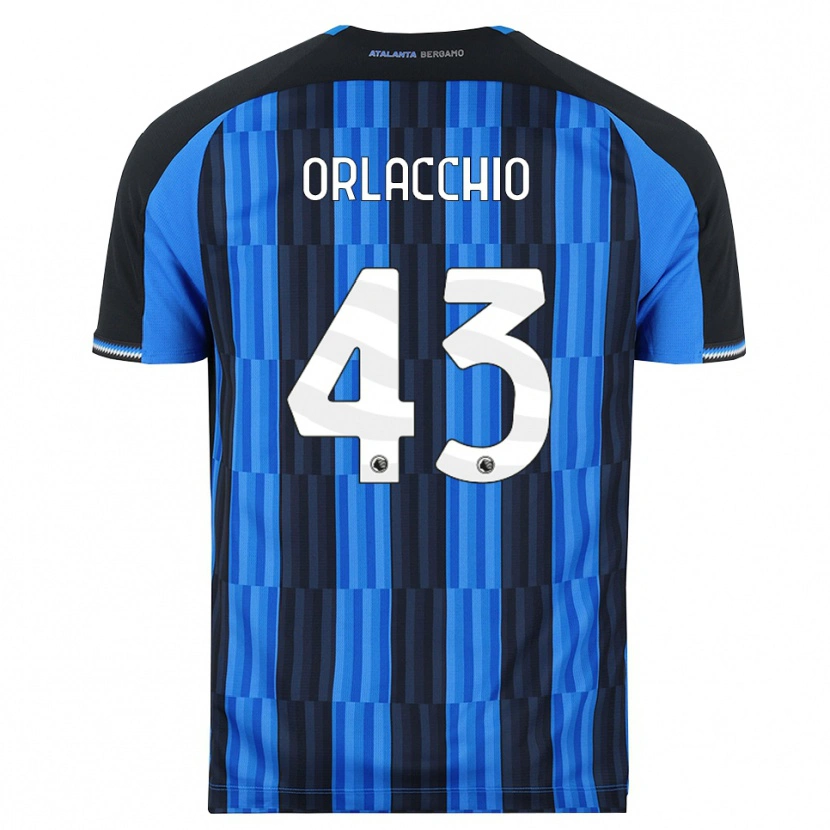 Danxen Pánské Angelo Orlacchio #43 Modrá Černá Červená Domů Hráčské Dresy 2026/27 Dres