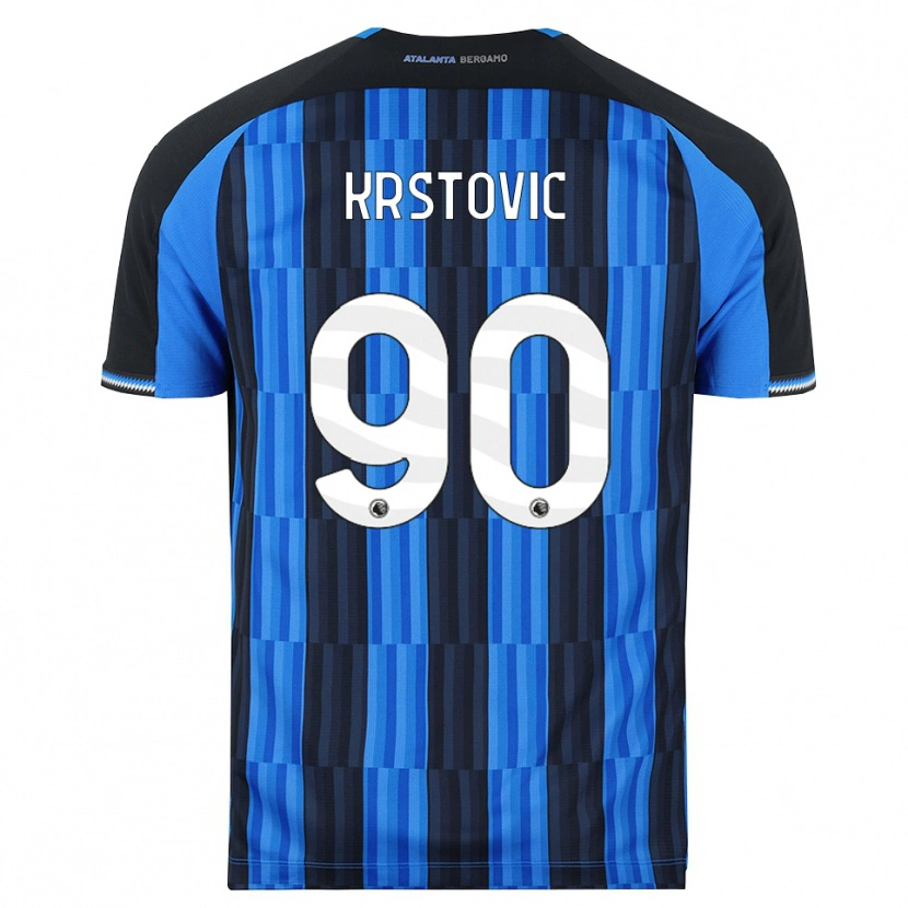 Danxen Pánské Nikola Krstović #90 Modrá Černá Červená Domů Hráčské Dresy 2026/27 Dres