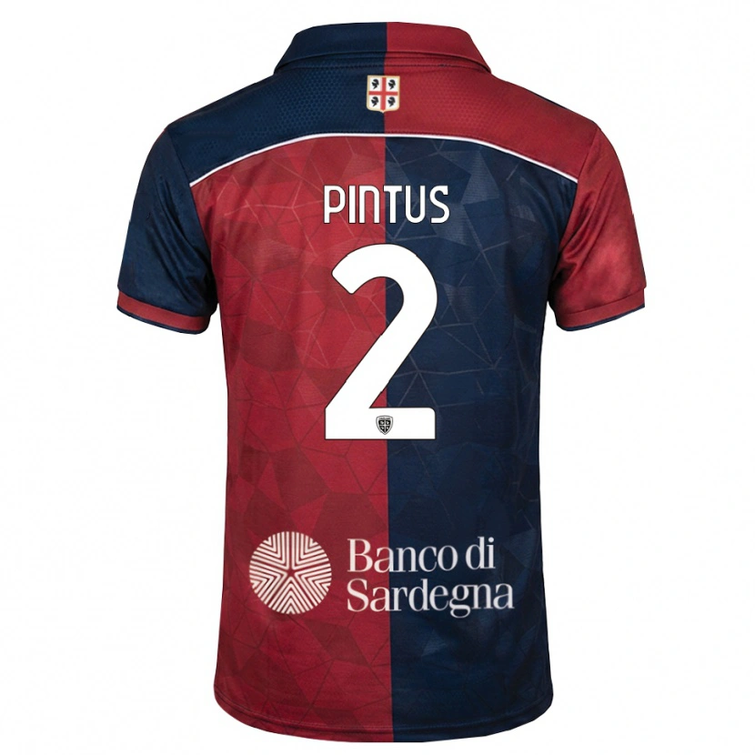 Danxen Pánské Nicola Pintus #2 Tmavě Červená Královská Modř Domů Hráčské Dresy 2026/27 Dres