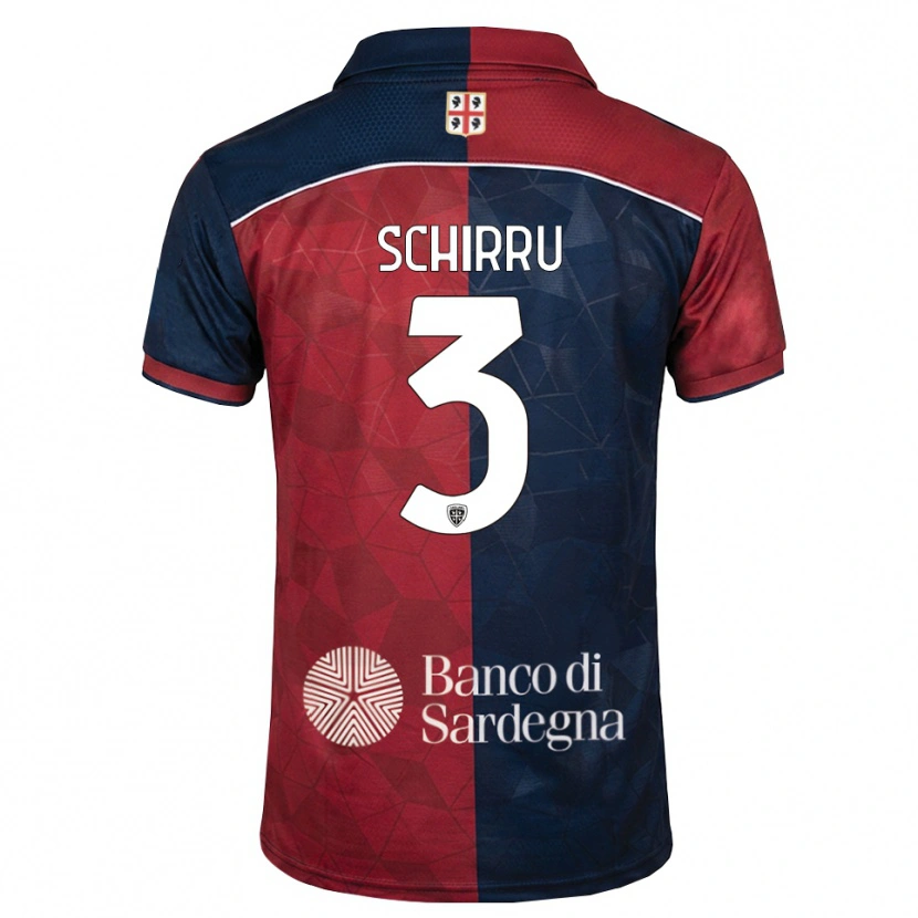 Danxen Pánské Andrea Schirru #3 Tmavě Červená Královská Modř Domů Hráčské Dresy 2026/27 Dres