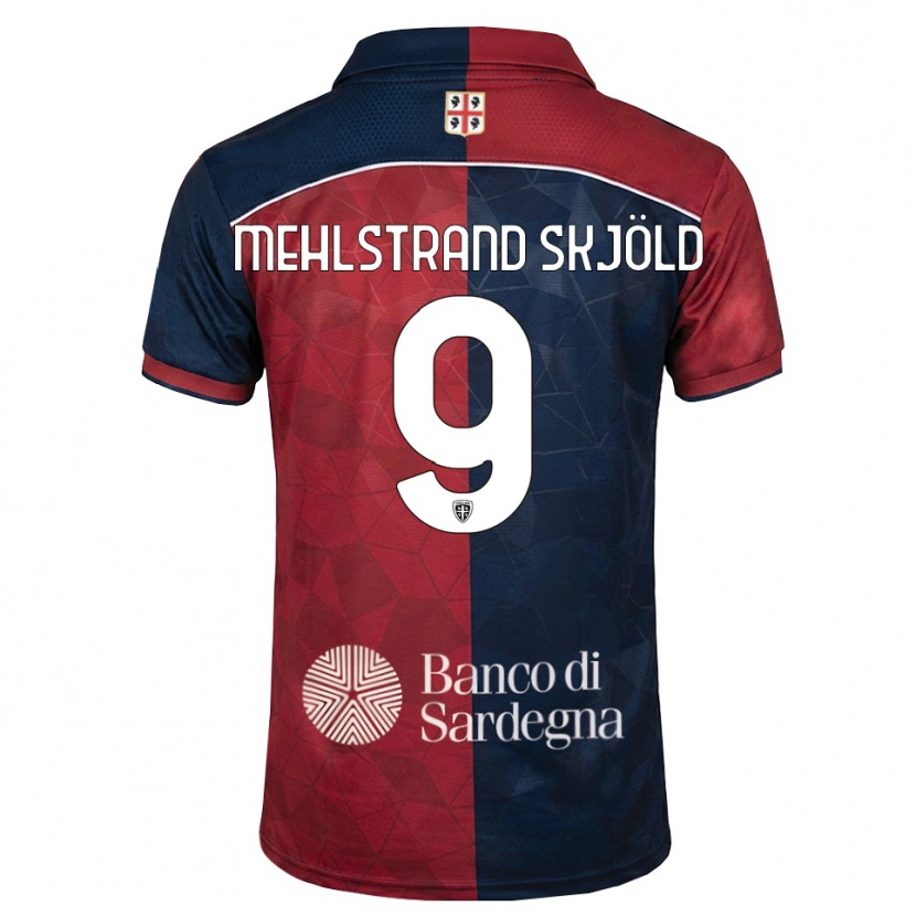 Danxen Pánské William Mehlstrand Skjöld #9 Tmavě Červená Královská Modř Domů Hráčské Dresy 2026/27 Dres