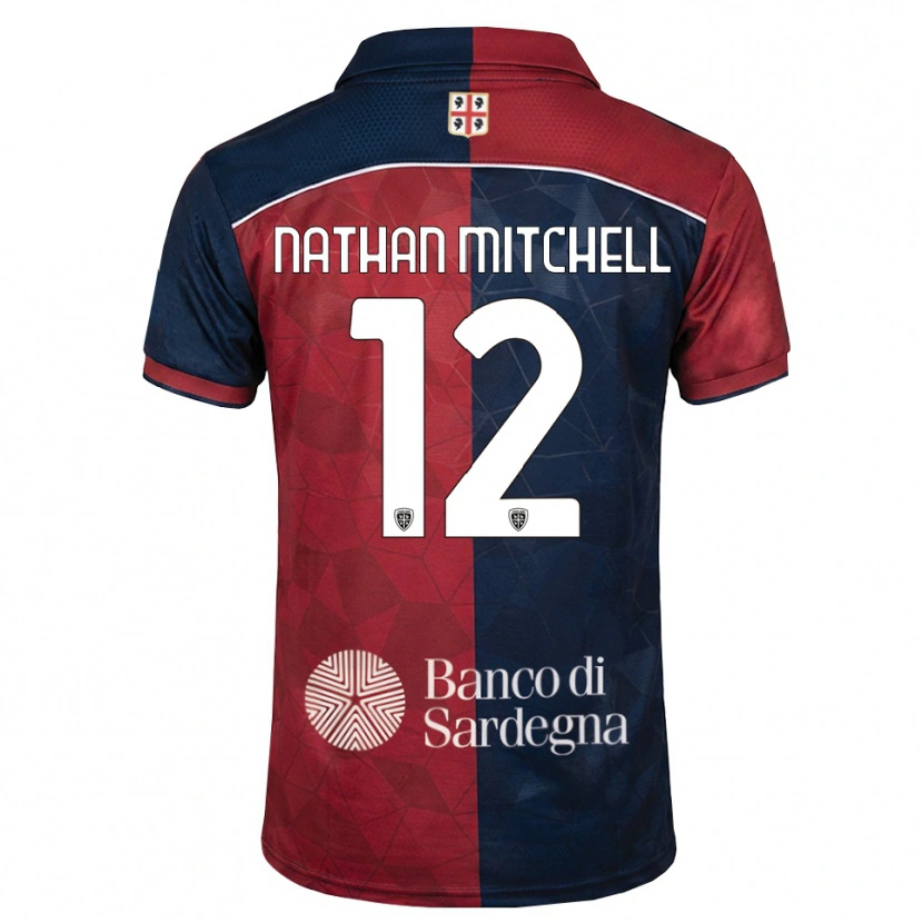 Danxen Pánské Anton Nathan Mitchell #12 Tmavě Červená Královská Modř Domů Hráčské Dresy 2026/27 Dres