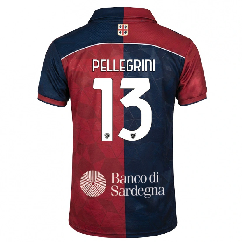 Danxen Pánské Nicolò Pellegrini #13 Tmavě Červená Královská Modř Domů Hráčské Dresy 2026/27 Dres