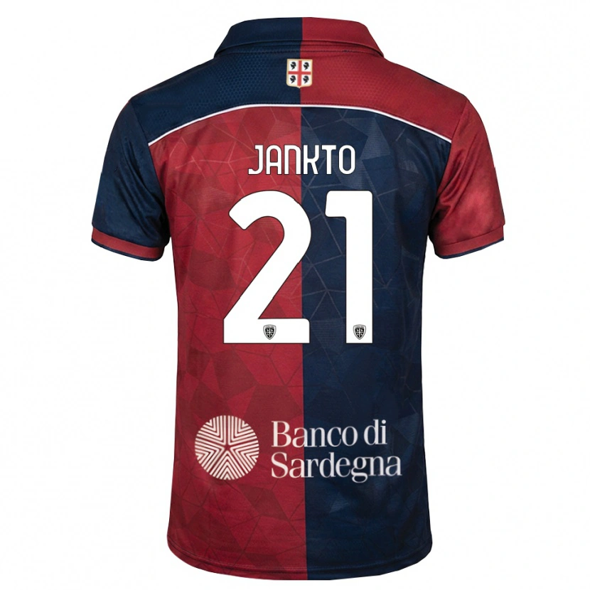 Danxen Pánské Jakub Jankto #21 Tmavě Červená Královská Modř Domů Hráčské Dresy 2026/27 Dres