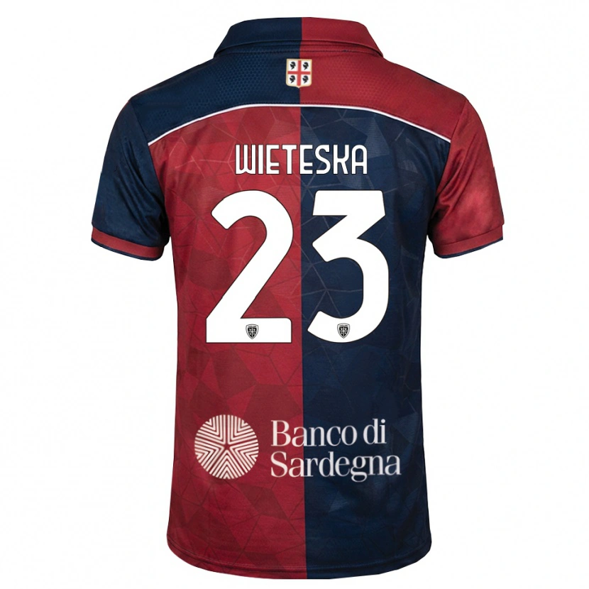 Danxen Pánské Mateusz Wieteska #23 Tmavě Červená Královská Modř Domů Hráčské Dresy 2026/27 Dres