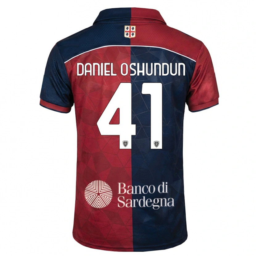 Danxen Pánské Olasunkanmi Daniel Oshundun #41 Tmavě Červená Královská Modř Domů Hráčské Dresy 2026/27 Dres