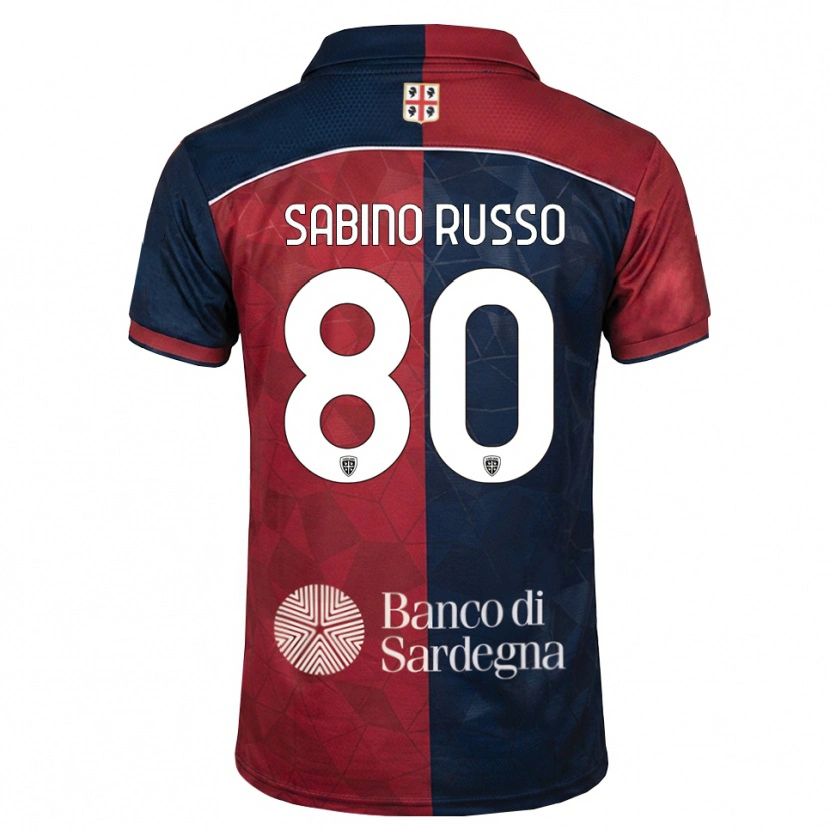 Danxen Pánské Alessandro Sabino Russo #80 Tmavě Červená Královská Modř Domů Hráčské Dresy 2026/27 Dres