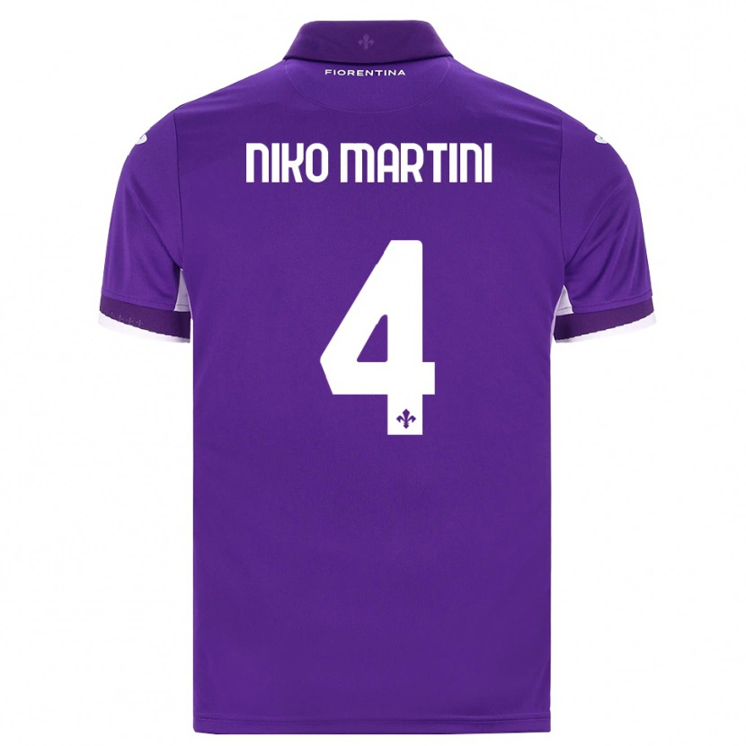 Danxen Pánské Niko Martini #4 Fialová Bílá Růžová Domů Hráčské Dresy 2026/27 Dres