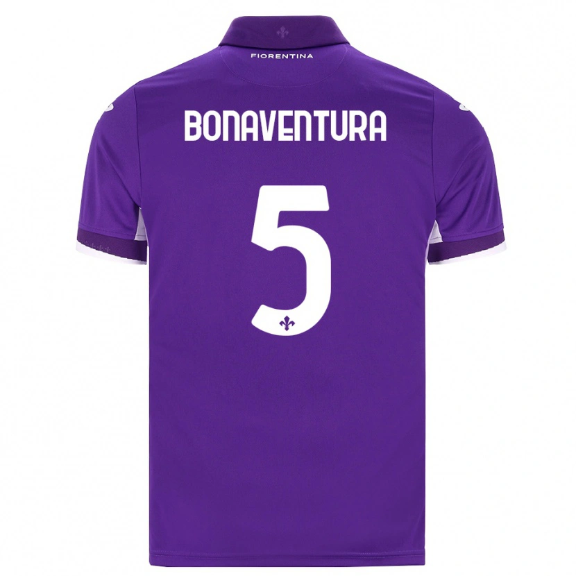 Danxen Pánské Giacomo Bonaventura #5 Fialová Bílá Růžová Domů Hráčské Dresy 2026/27 Dres