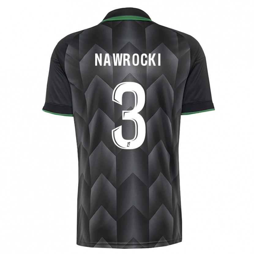 Danxen Pánské Maik Nawrocki #3 Bílá Černá Zelená Daleko Hráčské Dresy 2026/27 Dres