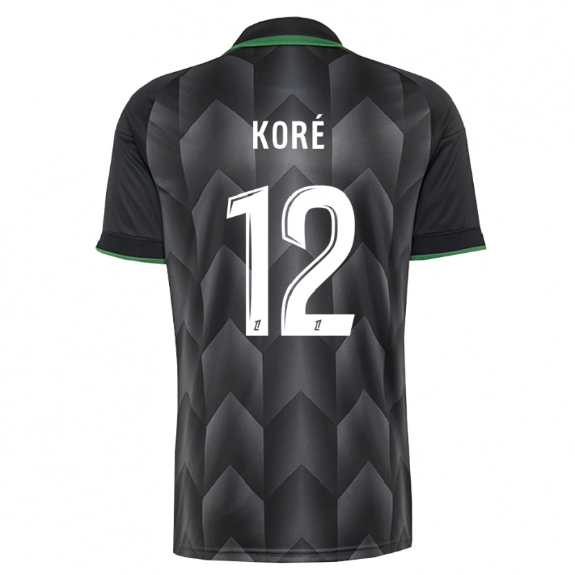 Danxen Pánské Mathis Koré #12 Bílá Černá Zelená Daleko Hráčské Dresy 2026/27 Dres