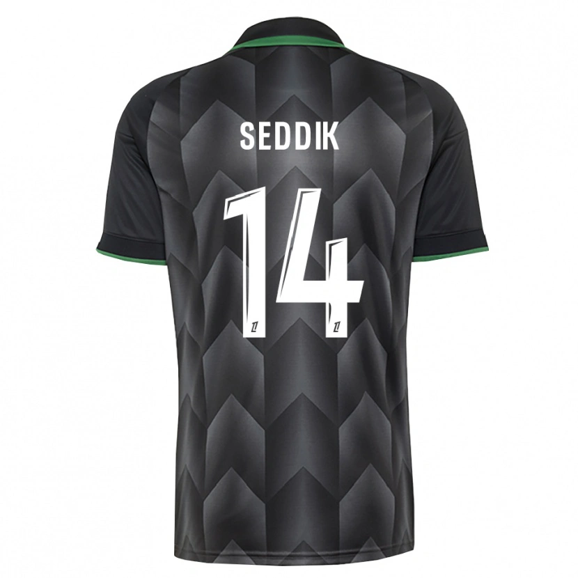 Danxen Pánské Mohamed Seddik #14 Bílá Černá Zelená Daleko Hráčské Dresy 2026/27 Dres