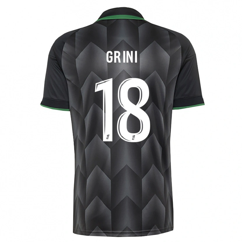 Danxen Pánské Ilyes Grini #18 Bílá Černá Zelená Daleko Hráčské Dresy 2026/27 Dres