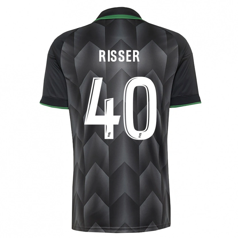 Danxen Pánské Robin Risser #40 Bílá Černá Zelená Daleko Hráčské Dresy 2026/27 Dres