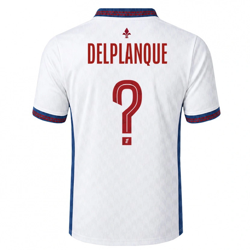 Danxen Pánské Gaël Delplanque #0 Červená Bílá Modrá Daleko Hráčské Dresy 2026/27 Dres